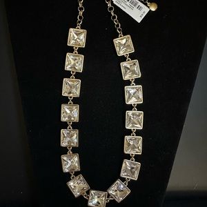 Alfani crystal square necklace